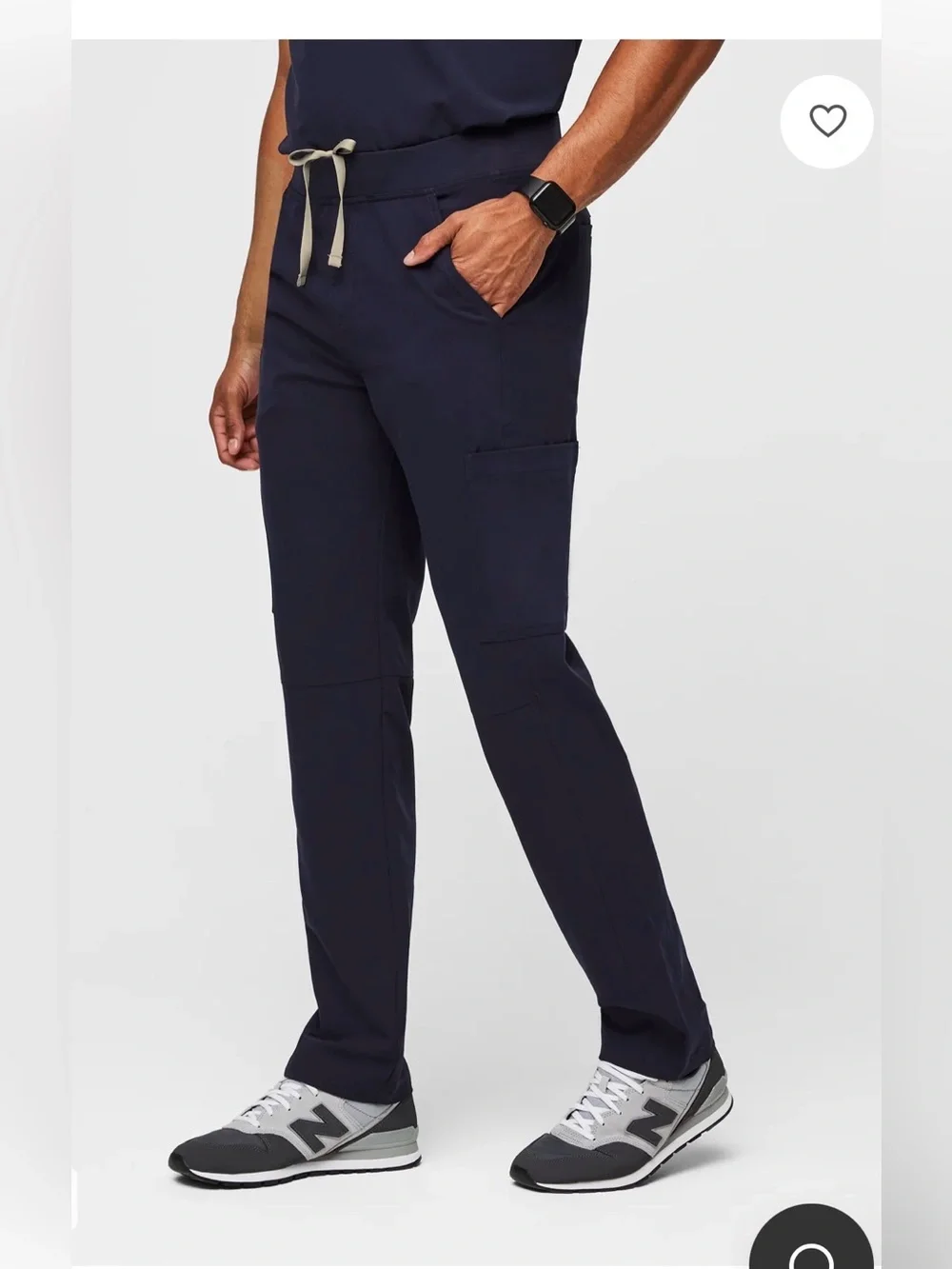 Figs Axim Men’s Straight-Leg Scrub Pants Navy , size Large Tall